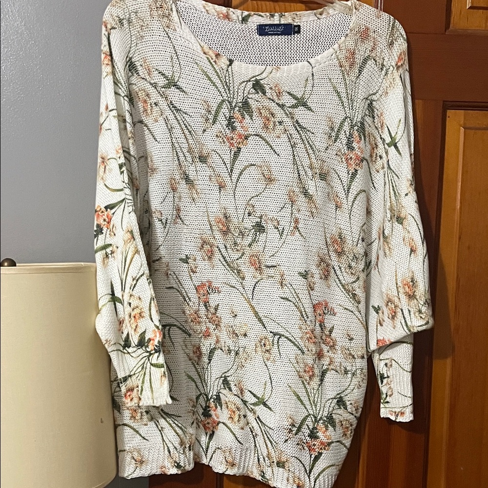 Floral Knit Sweater